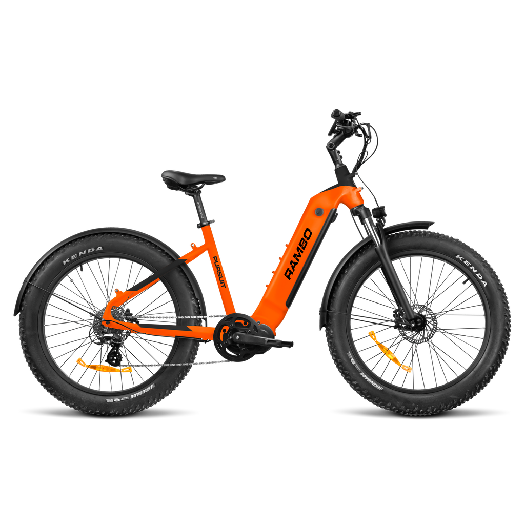 The PURSUIT 2.0 750W Step-Thru - Orange & Matte Black