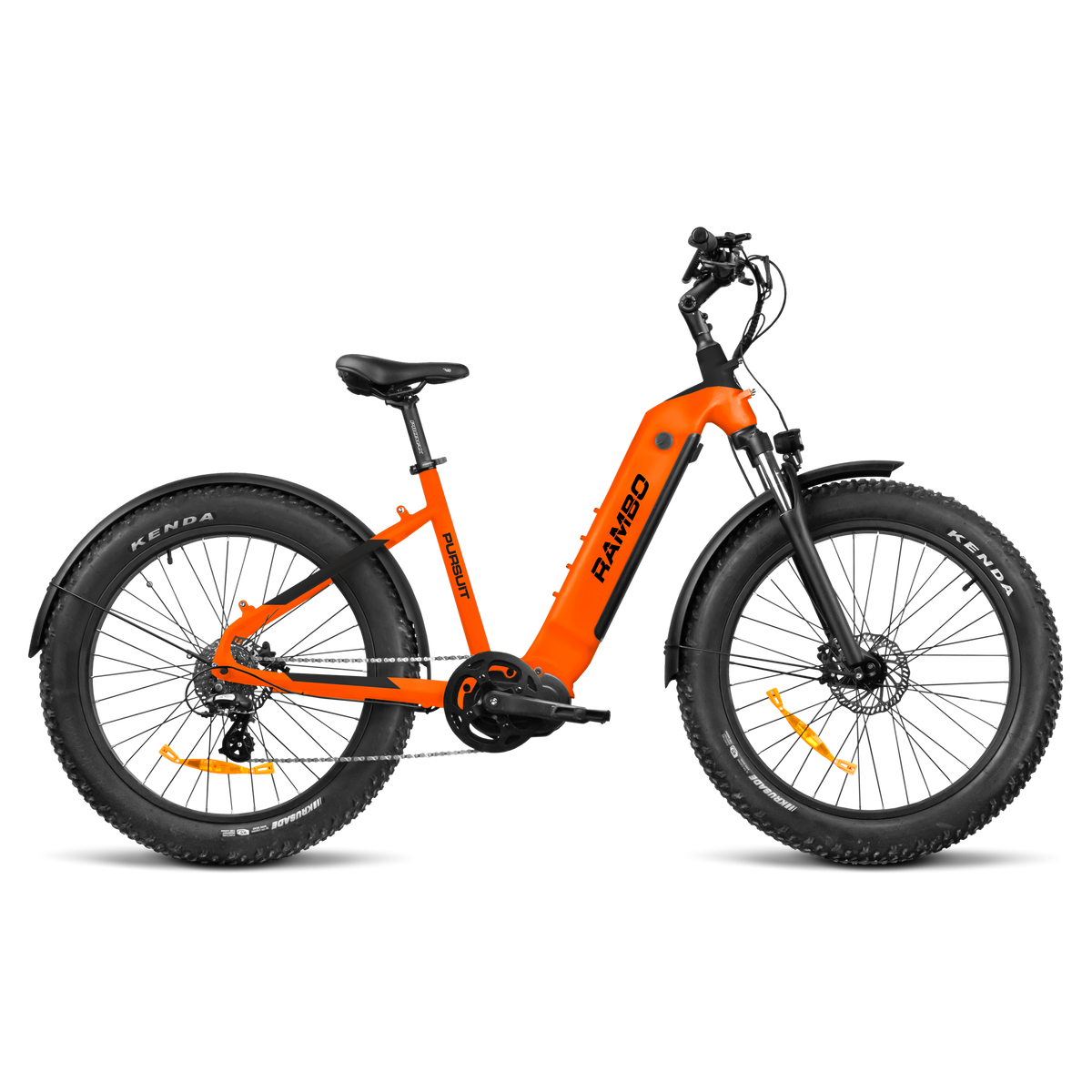 The PURSUIT 2.0 750W Step-Thru - Orange & Matte Black