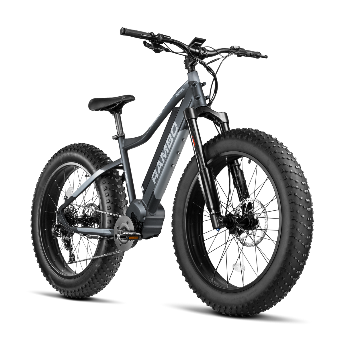 The REBEL 1000W Step-Thru - Matte Black & Grey