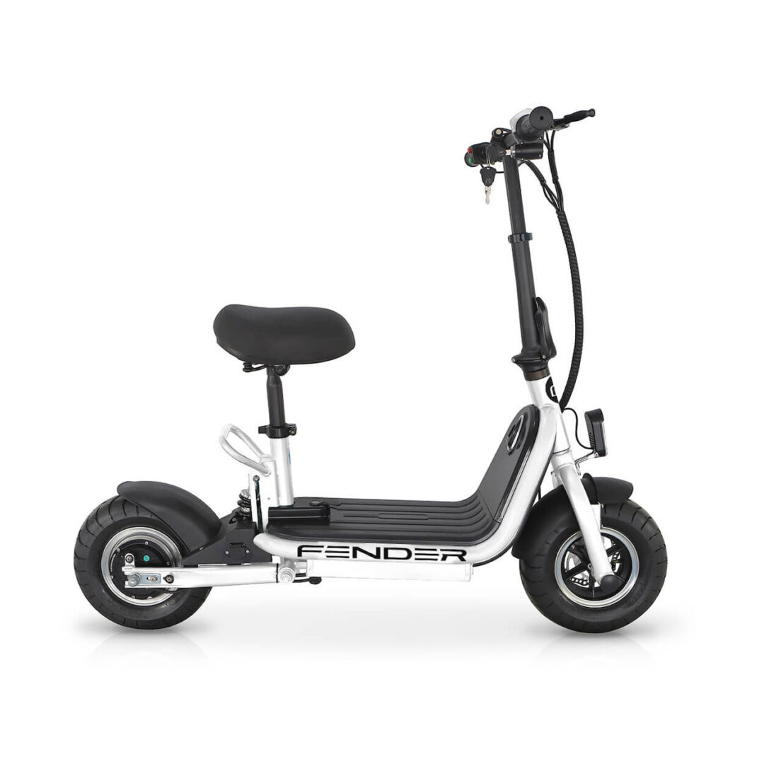 Fender Bikes Bomber Electric Scooter in white