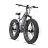 A frontal side view of The Rebel Rambo Bike, showing the Urban Camo design.