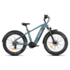 A full side view of The Pursuit ebike model, this one shown in grey.